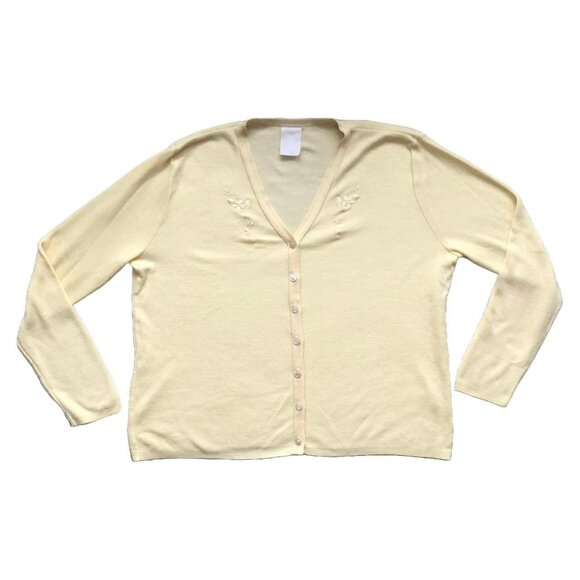 90s Style Studio Yellow Cardigan - Picture 4 of 7